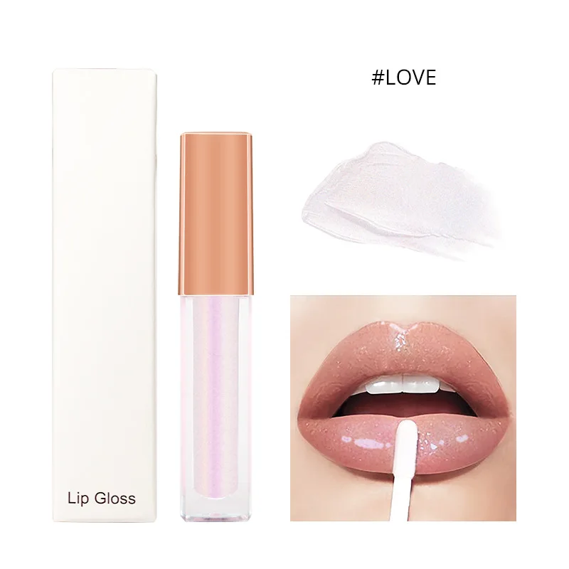 6 matte and 1 shinny clear crystal lip gloss color nude mini size 2ml  lipstick oem logo private label flower lipstick lip kits