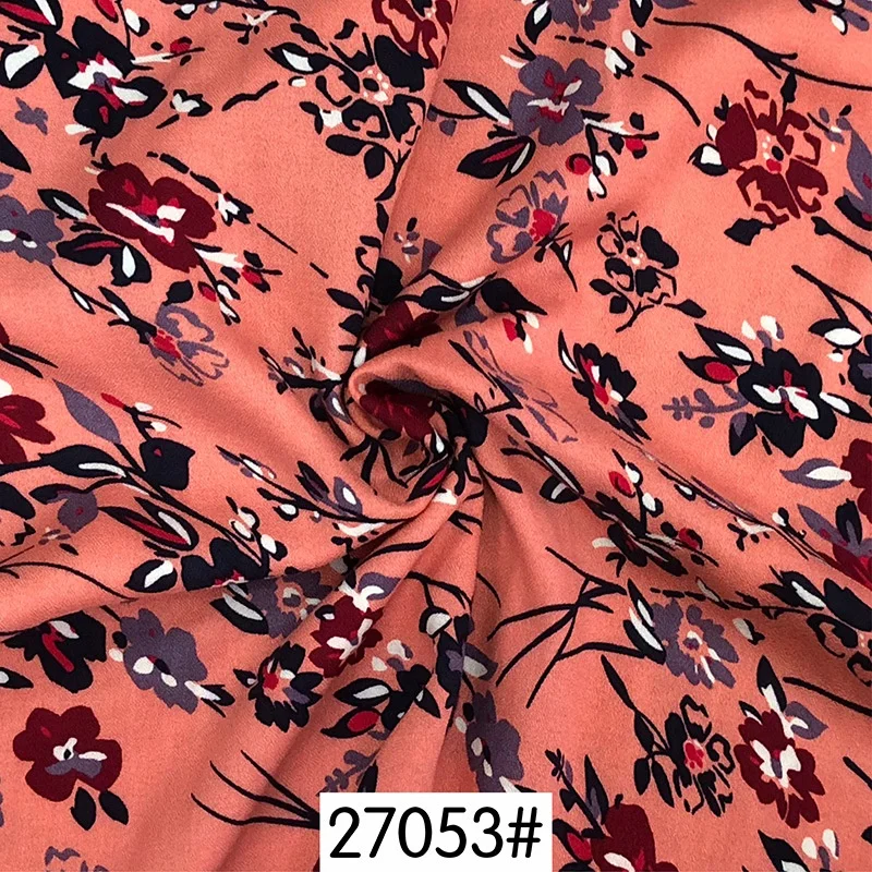 Оптовая продажа одежды мягкая тканая Цветочная многоцветная 100% искусственная