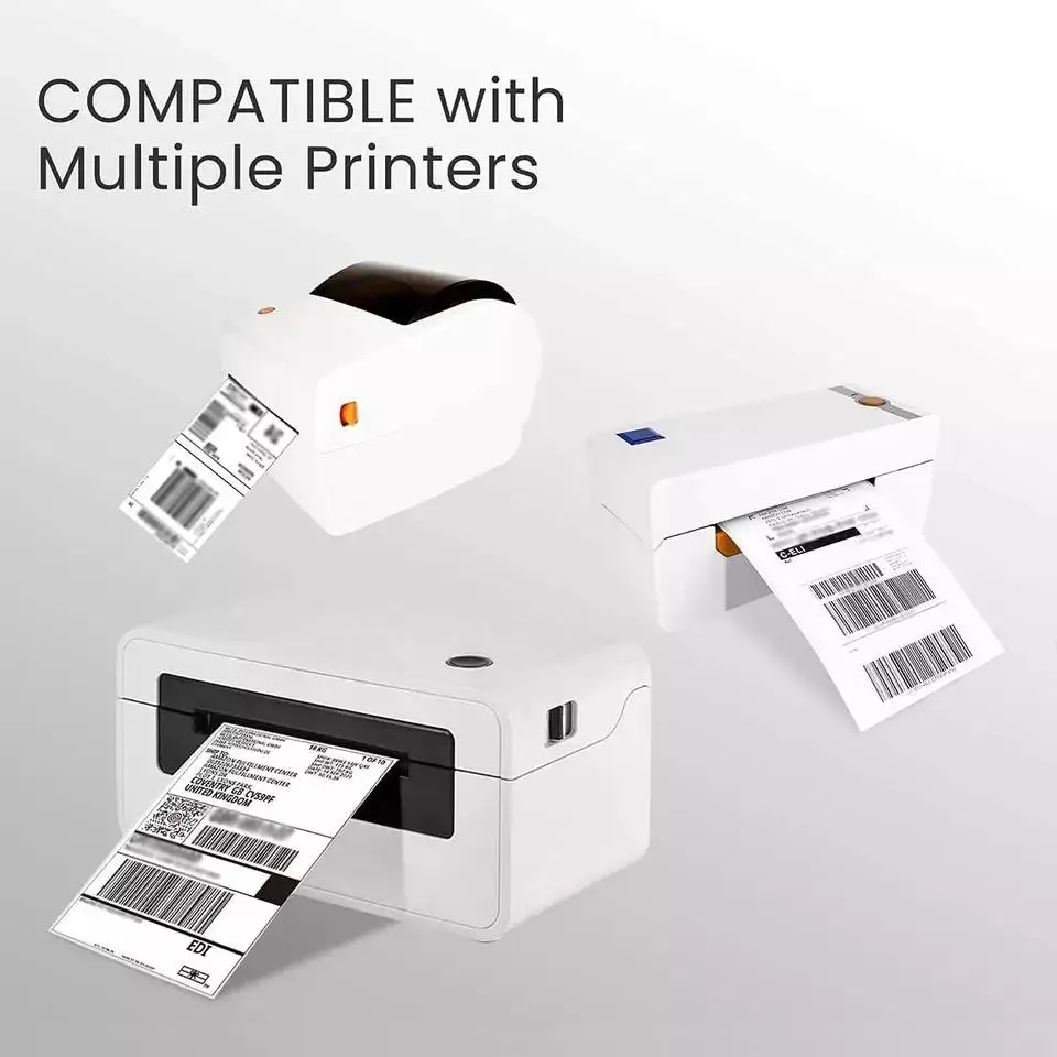 Compatible Zebra Rollo Printer4x6 Thermal Labels 500 Fanfold Thermal Printer Labels Shipping Labels 4x6