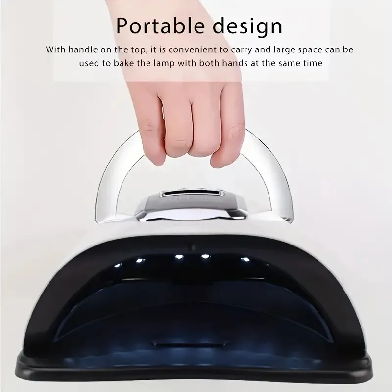 Custom Logo LED Nail Lamps Portable Auto Sensor Gel Nail Polish Dryer Lamp 220W uv Nail Lamps