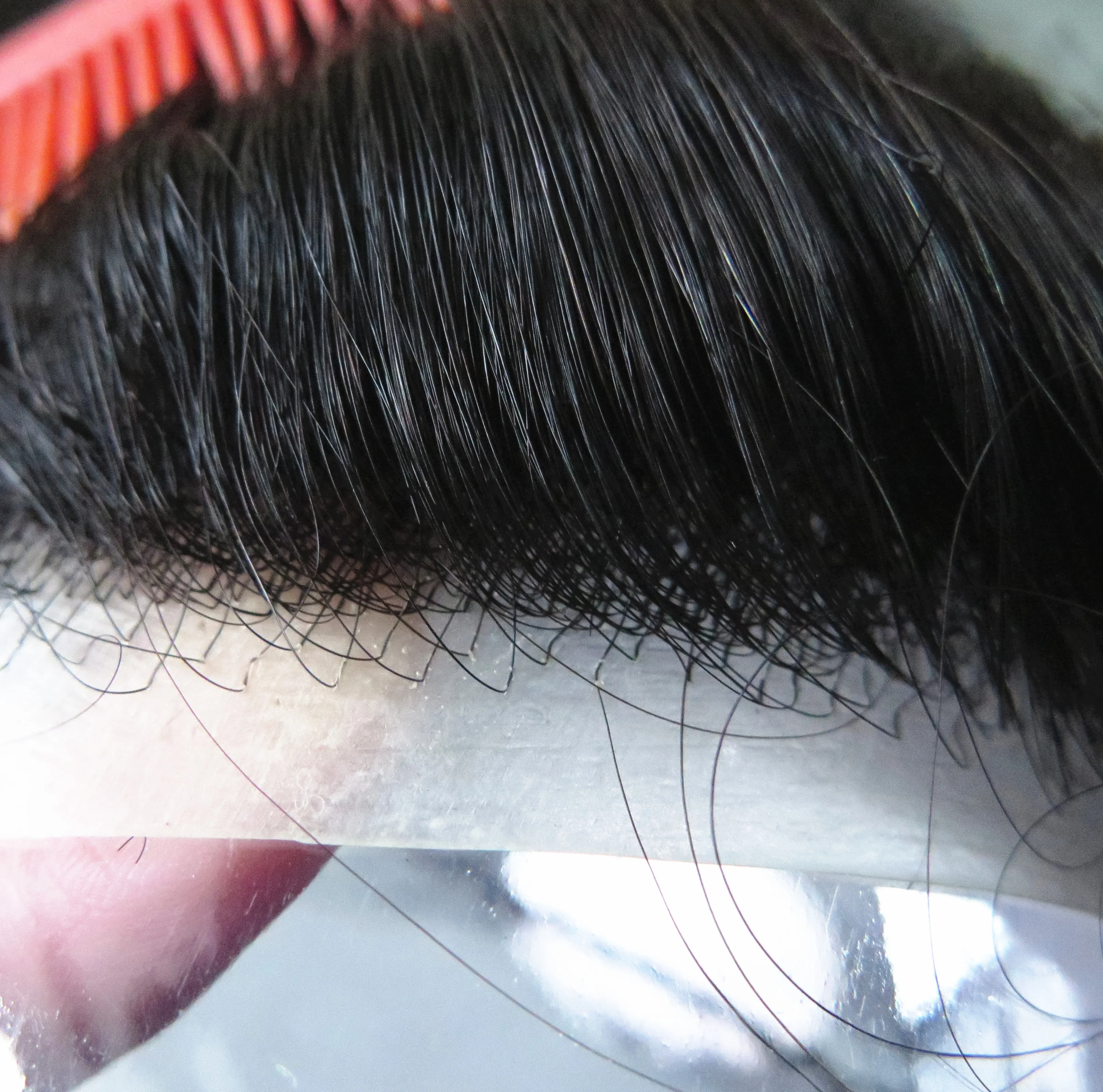 super thin skin 0.04-0.05mm thickness very thin poly best quality human hair toupee for men