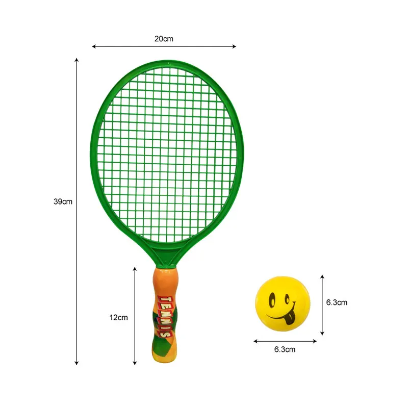 Hot selling colorful plastic beach tennis racket with pu balls