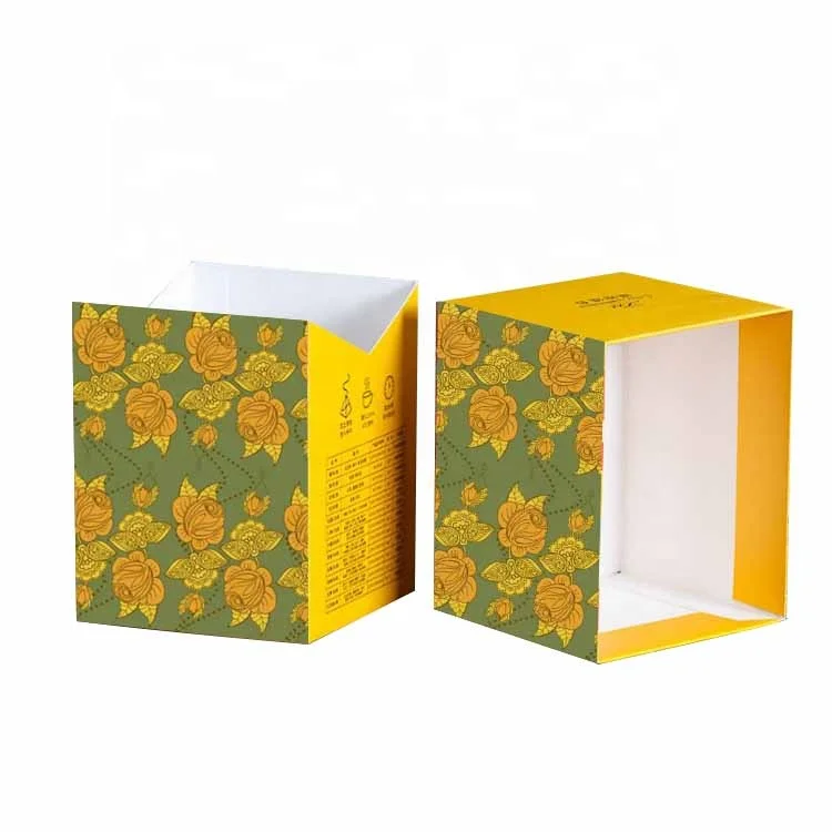 Custom Paper Card Color Printing Box Flower Tea Coffee Package Boxes With Logo Custom Printed Tea Packaging Box