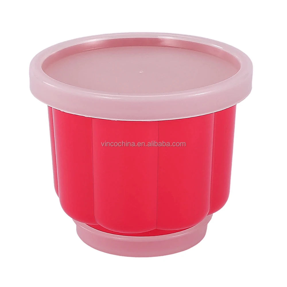 Reusable Plastic Dessert Molds for Jello Gelatin Ice Cream Freezer Containers Small Plastic Cups with Lids Coloured Jelly Moulds