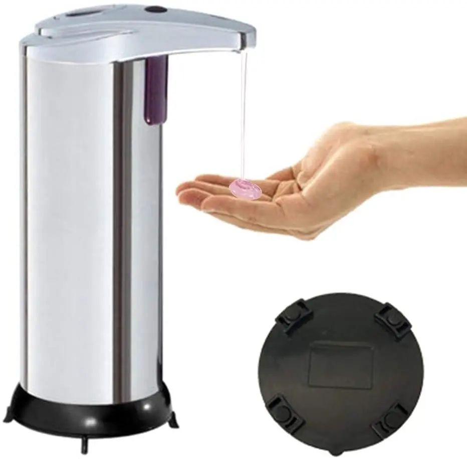 Stainless Steel Soap Dispenser Automatic Induction Hand Sanitizer Dispense Lotion Dispensers
