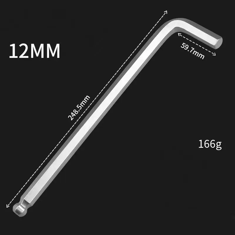 High Quality Customized Extended Ball Head Hex Key Wrench Allen Wrench Set Hexagonal Key Wrench