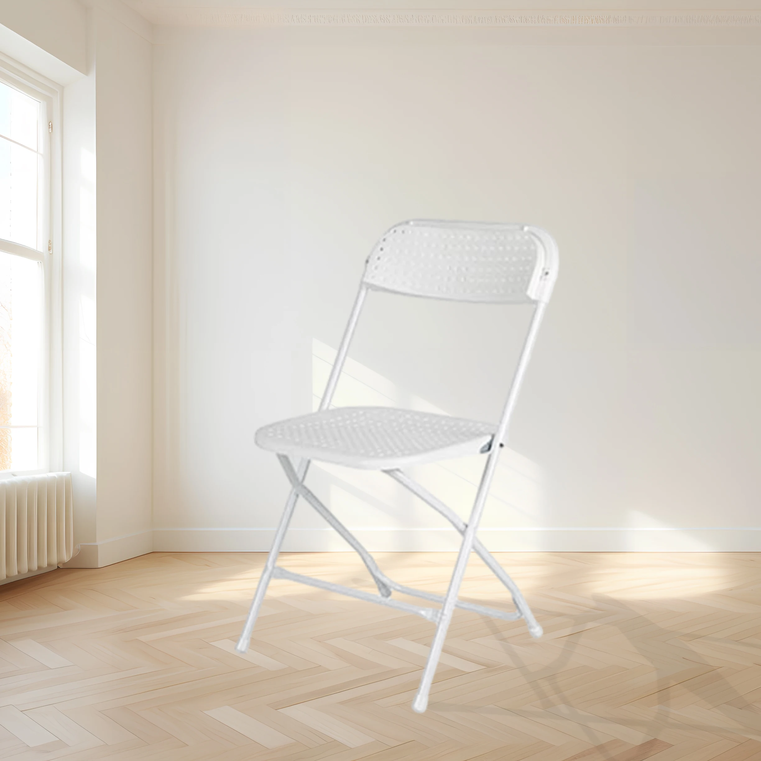 Wholesale Dining Restaurant Price Folding Chairs Metal Outdoor Chair with Padded Cushion for Events Party Home Outdoor