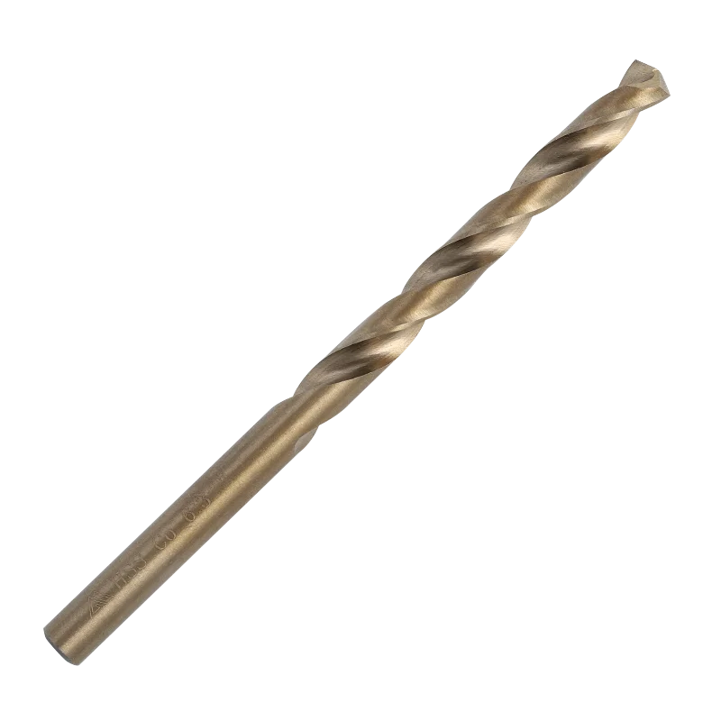 Factory Supply High wear resistance M35 straight shank drill bit yellow surface HSS Straight Shank Twist Drill Bits