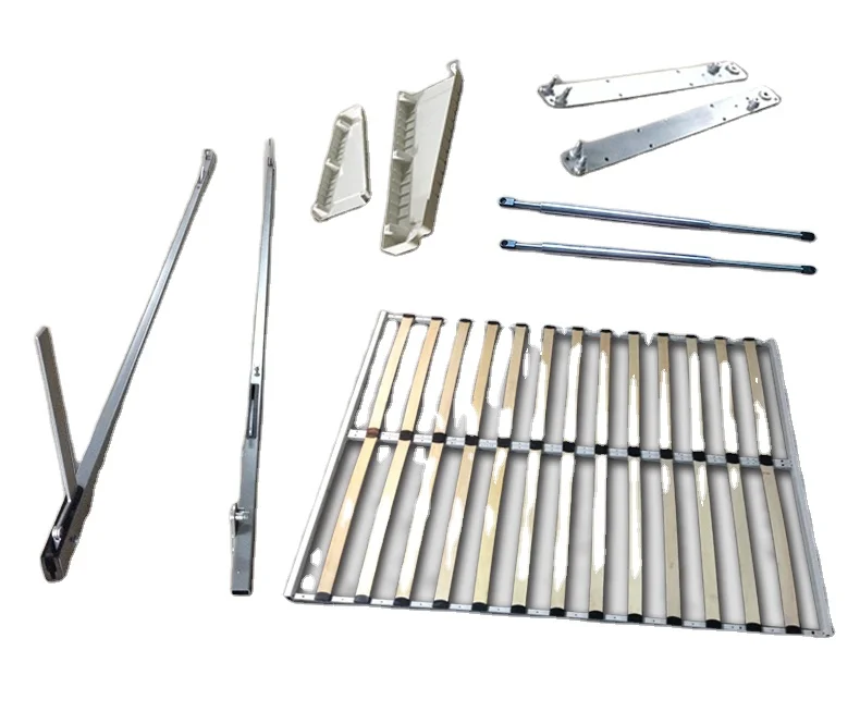 Horizontal hidden fold away pull out murphy wall bed system