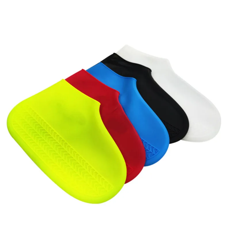 Reusable Latex Waterproof Rain Shoes Covers Slip-Resistant Rubber Rain Boot Overshoes S/M/L