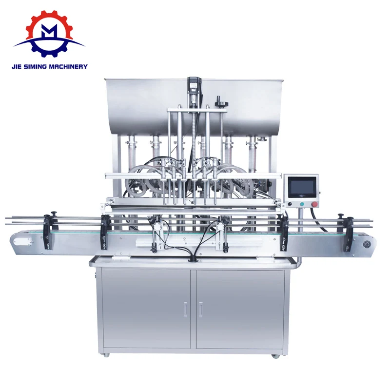JSM Automatic Pneumatic Glass Bottle Paste Liquid Oil Ketchup Honey Filling Machine Production Line