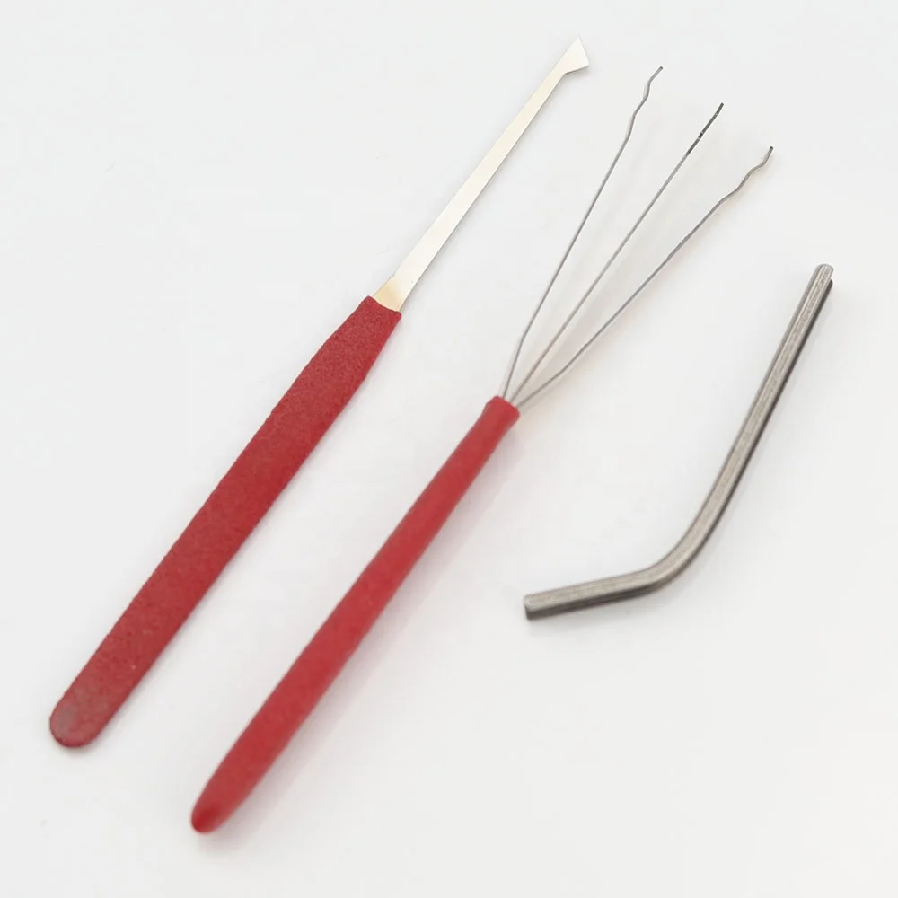 HUK 3pcs Fast Open Civil door lock unlocking practice lock pick set locksmith tool HUK Security Second Generation Fast Open 3pcs