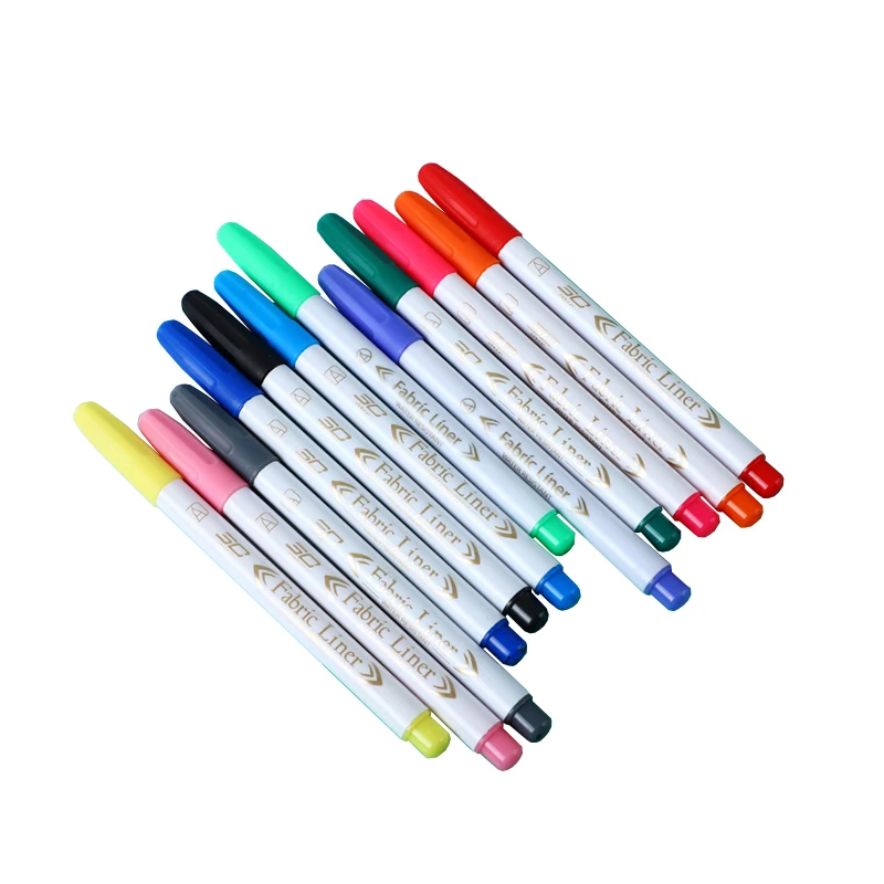 Large Capacity Non Washable Permanent  Non Toxic Child Safe Art Fabric Marker For Canvas Bags Sneakers T-shirts
