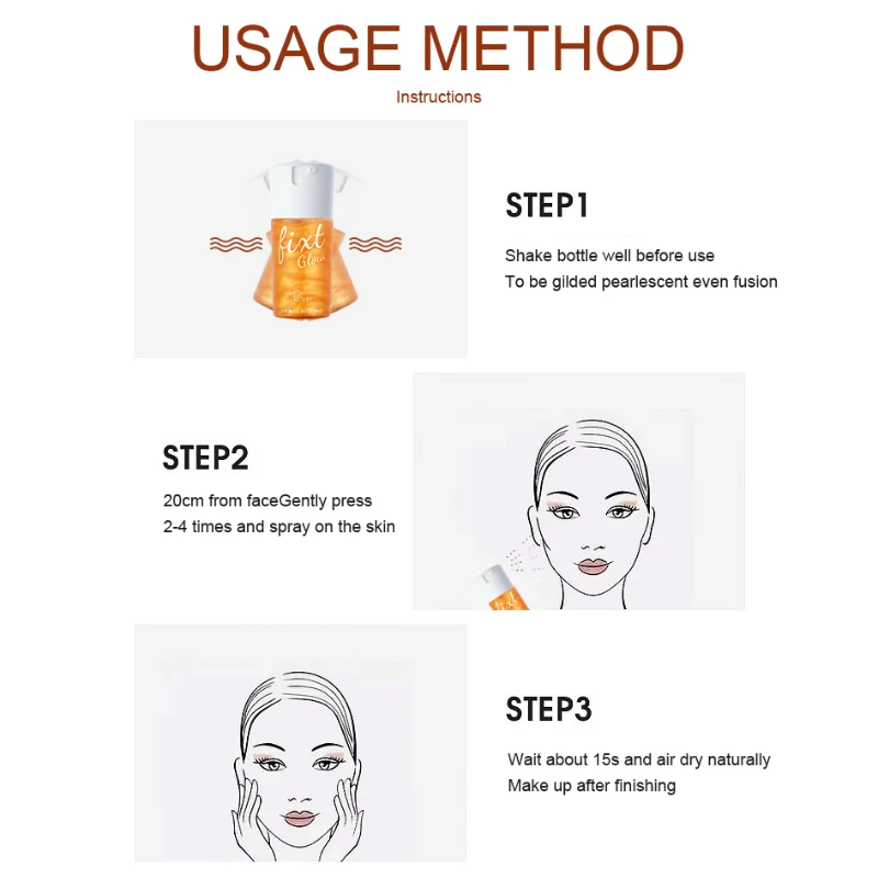 Pudaier Makeup Setting Spray for Face- Hydrating Face Mist with Hyaluronic Acid Long Lasting Makeup Gift