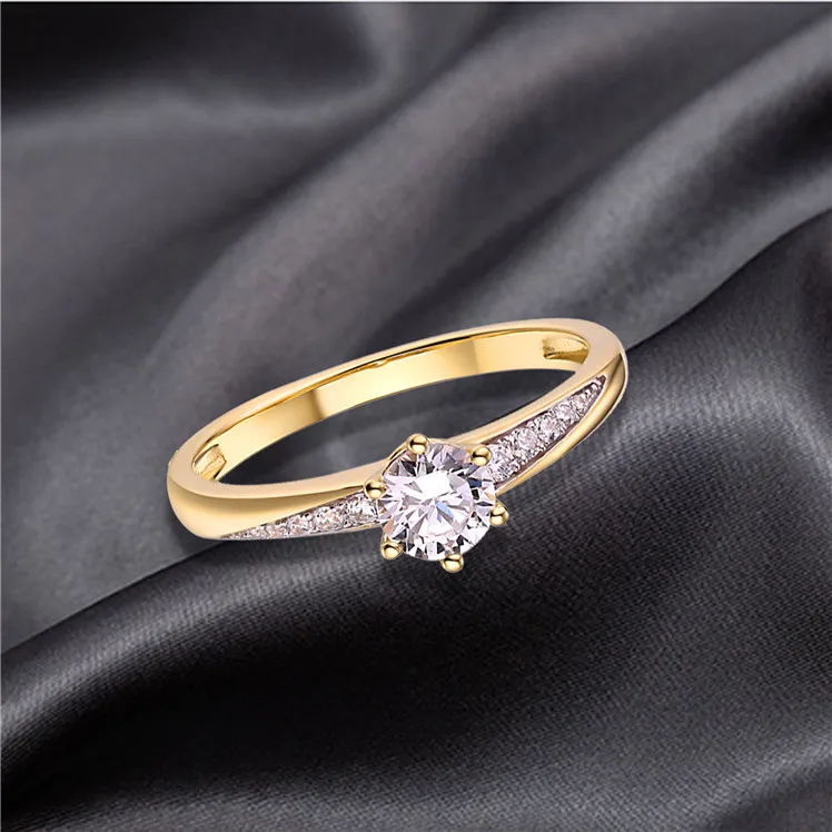 New Arrival 9K 14K 18K Yellow Gold Engagement Wedding Gift Women 3 Carat Diamond Ring
