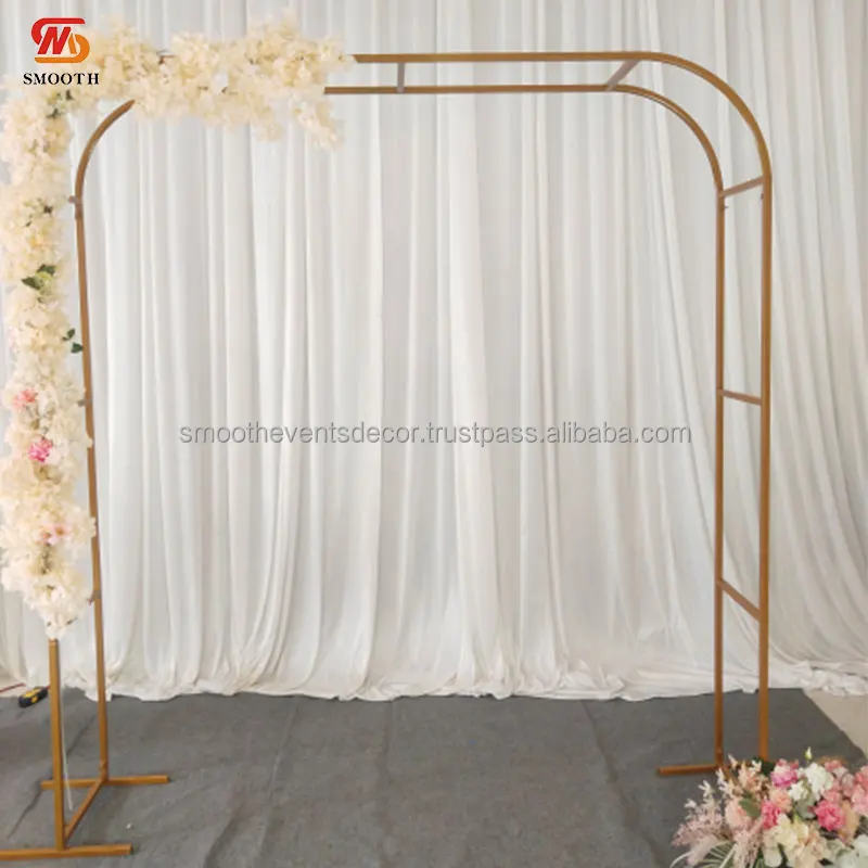 SMOOTH Arc Rectangle Wedding Wrought Iron Arch Props Double Pole  Outdoor Lawn Arc Wedding Stage Background Decoration Arch