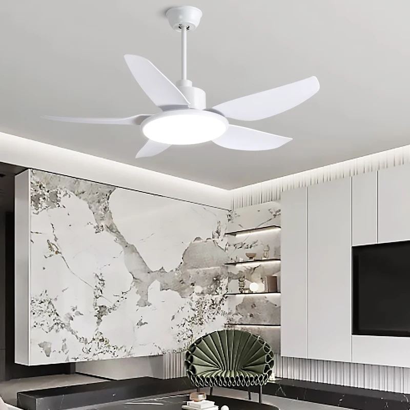 Morden European Style chandelier lamp fan Decoration DC ABS Blades Electric Led Ceiling Fan Light