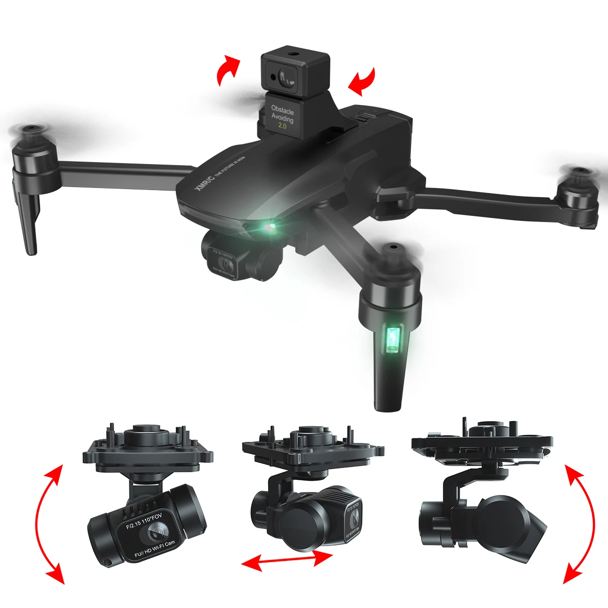 5G Brushless 3 Axis Gimbal WIFI FPV Drone Professional RC Foldable 22 mins long flying time Long Distance drone with hd cam
