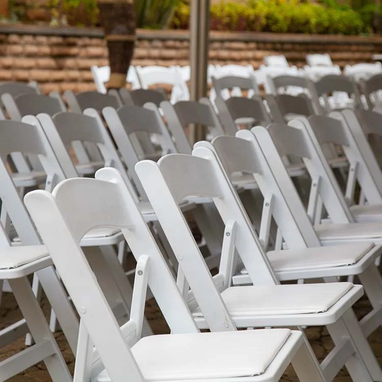 Wood Garden Chairs Outdoor Foldable Chair Dinning Wedding Event Plastic White  Folding Chair
