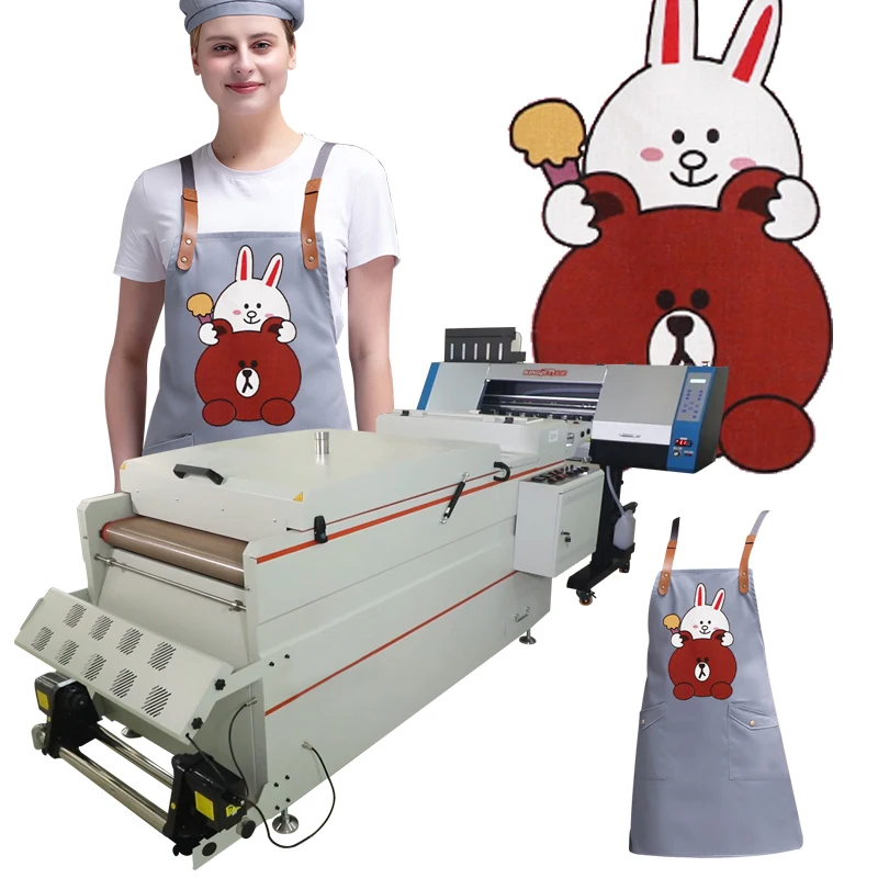 KingJet Hot Sale Heat PET Film DTF Printer With Roll to dtf Ttransferpaper pet film ptinter