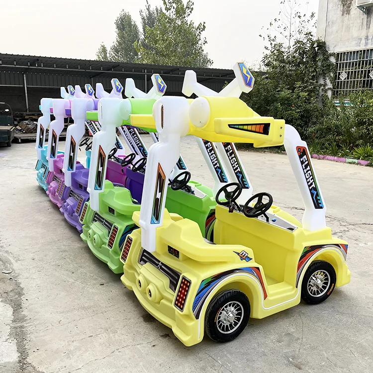2024 Wobeiqi Newest China Supplier Kids Zoo Kids Electric Bumper Car Led Light Mech Aircraft Bumper Car