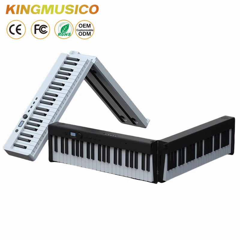 Multiple Function Folded Piano P-70 Portable 88 Key Weighted Action Electric Keyboard Piano