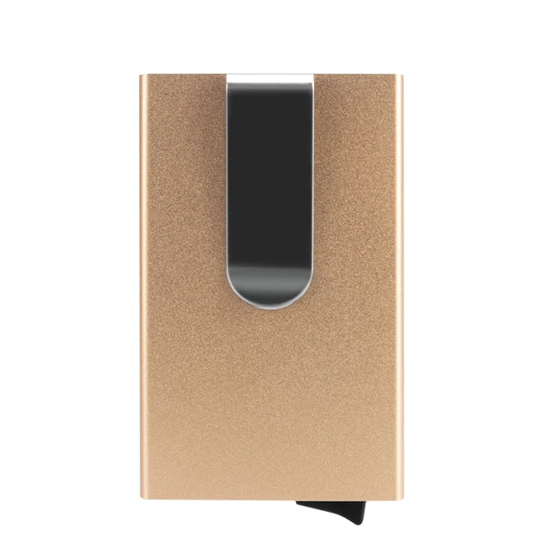 RFID Wallet Metal Card Holder Stainless Steel Money Clip Credit Card Holder Pop Up Wallet