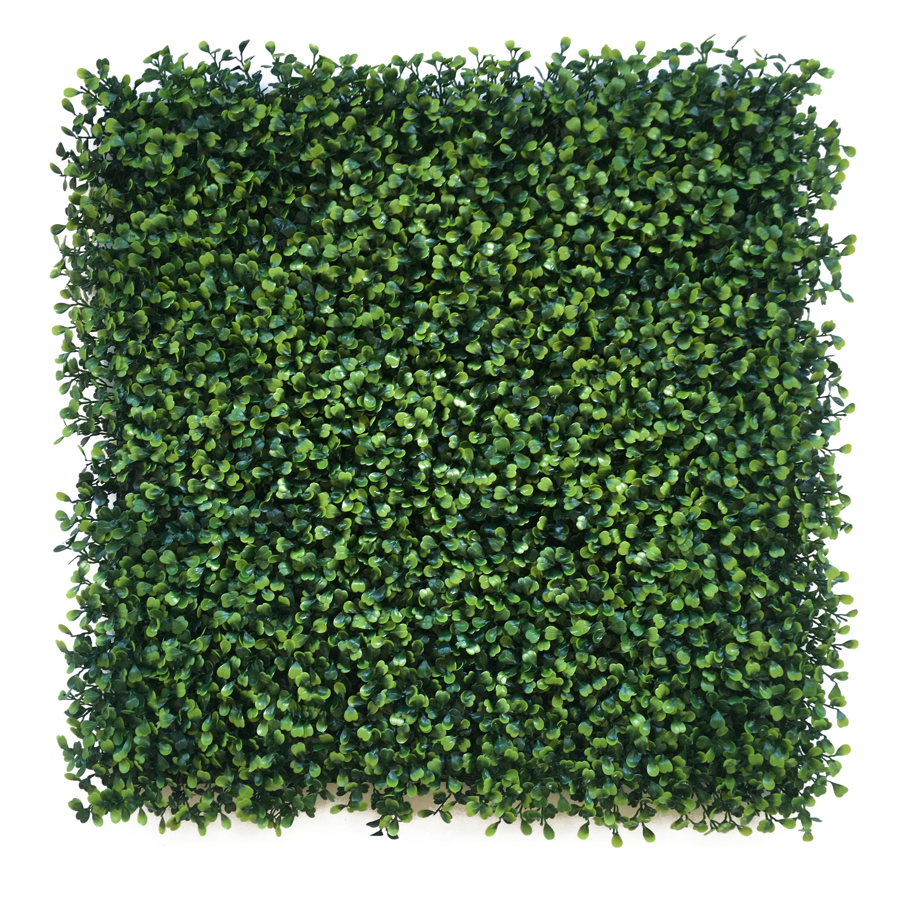 Green Faux Grass Artificial Panels Plastic Topiary Plant Boxwood Hedge for Garden Backyard Privacy Fence Decor