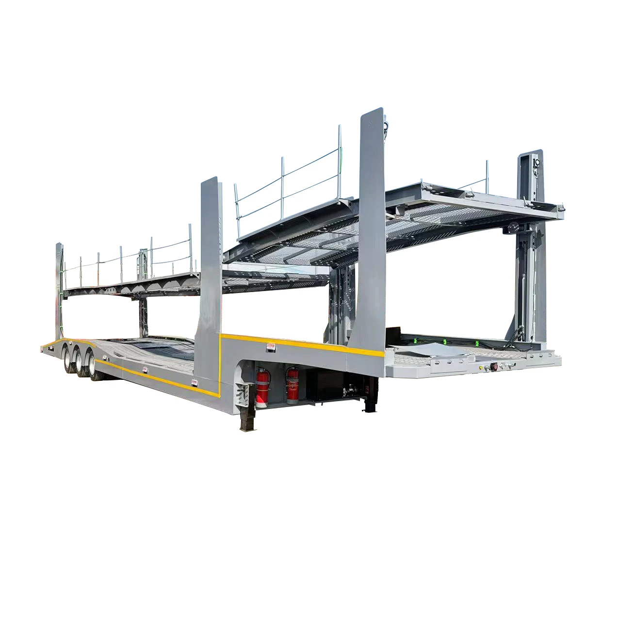 2 axles 3 axles car transport semi-trailer transport car double deck carrier semi trailers truck