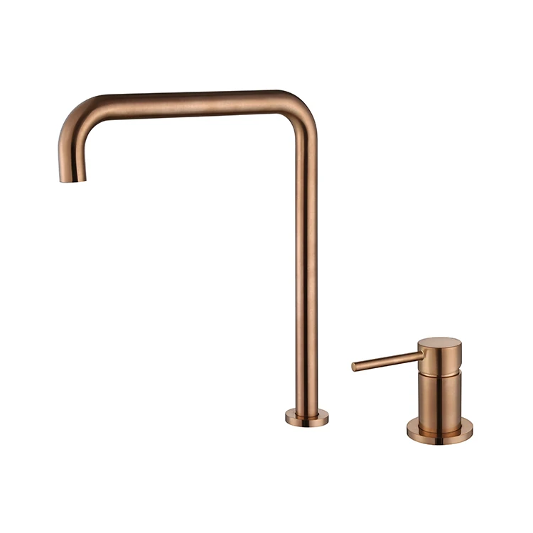 Hot and Cold Basin Faucet Rose Gold Finish Tall Platform Special Design Water New
