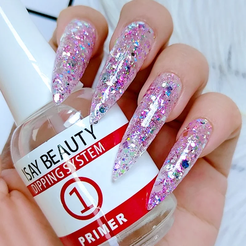 Hot Sale 2 IN 1 Sequin Dipping Powder Party Glitter Acrylic Powder Nail Gel