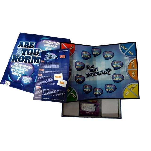 
OEM&ODM Customized Two Fold Game Board Activity Card Board Game for Kids 