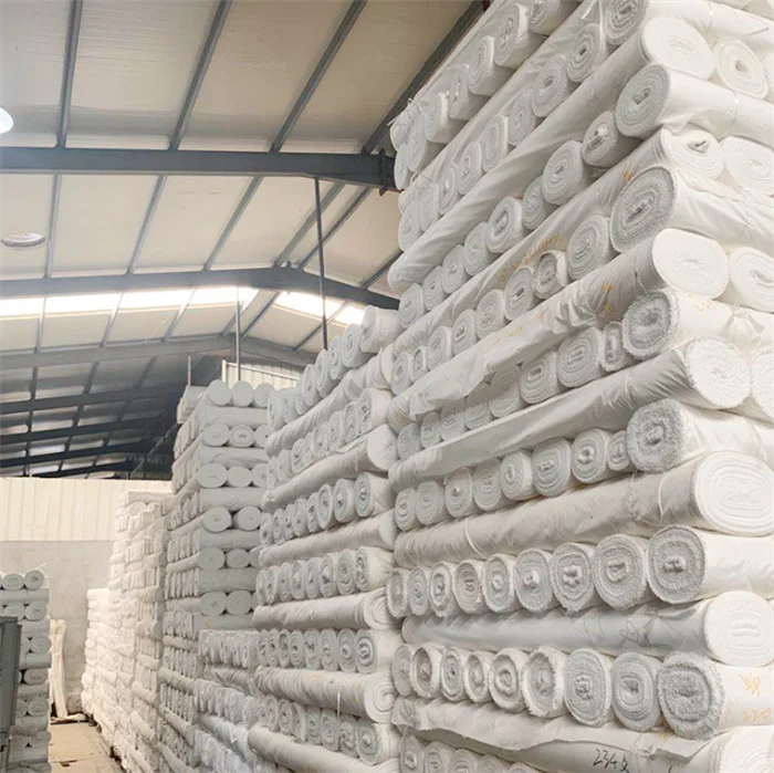 zhejiang wholesale peach skin  white grey fabric  low price 100 polyester fabric