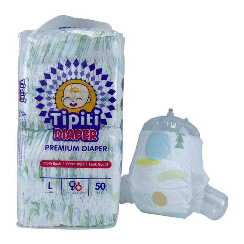 In Stock High Quality Disposable Sleepy Cotton Breathable Baby Diapers Manufacturer From China