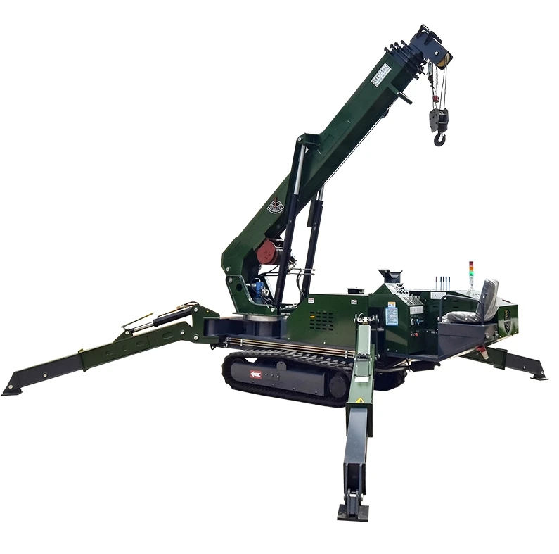 Lifting Eguipment Spider Crane Foot Lift Tables Folding Construction 12 ton full-slewing boom lify Portable Crane for Sale