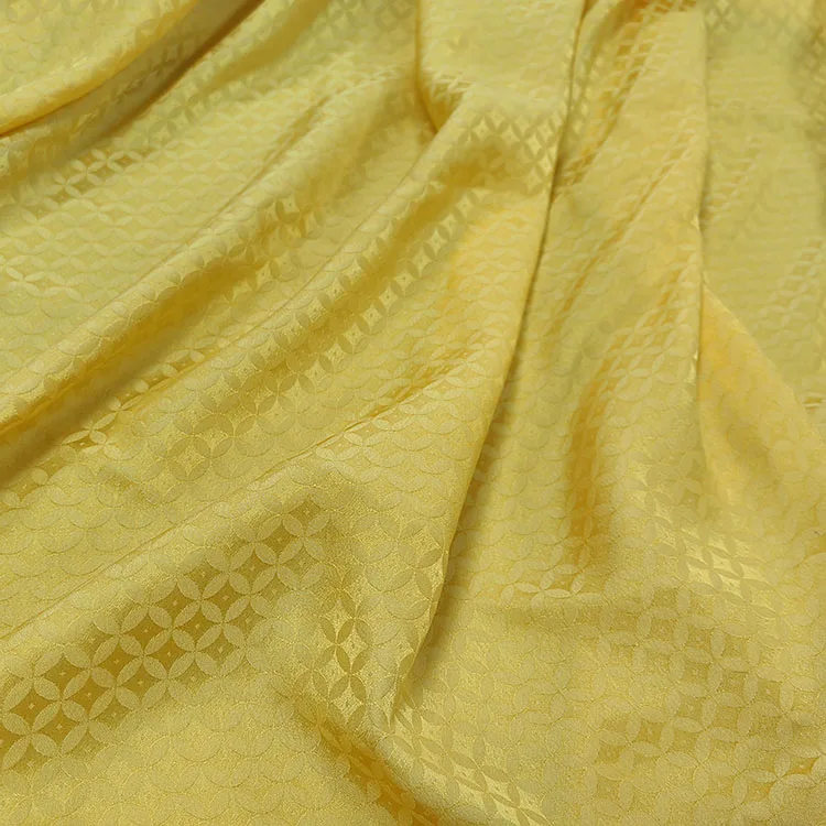 High-end Customization 100% Silk Jacquard Dyed Fabric Sambo Satin