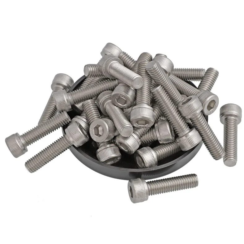 High Quality M3 M4 M5  Hex Socket Flat Head Machine Screws  Black Color