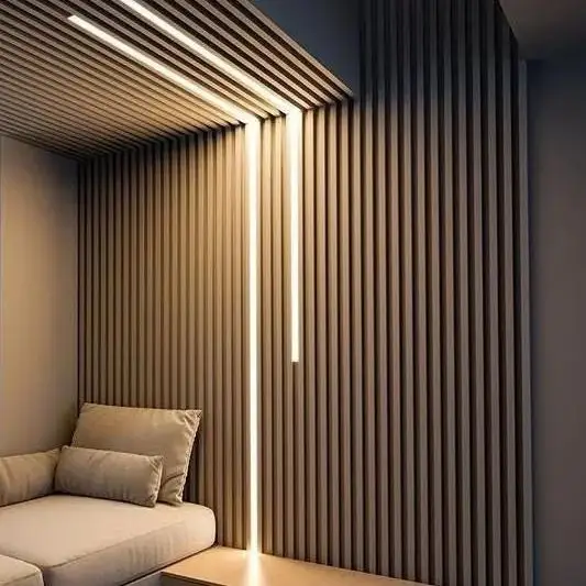 Factory Direct Sale Natural Antisepsis 3d Wpc Wall Boards Wood Wall Panels Grating Ceiling Board For Indoor Decoration For Shop