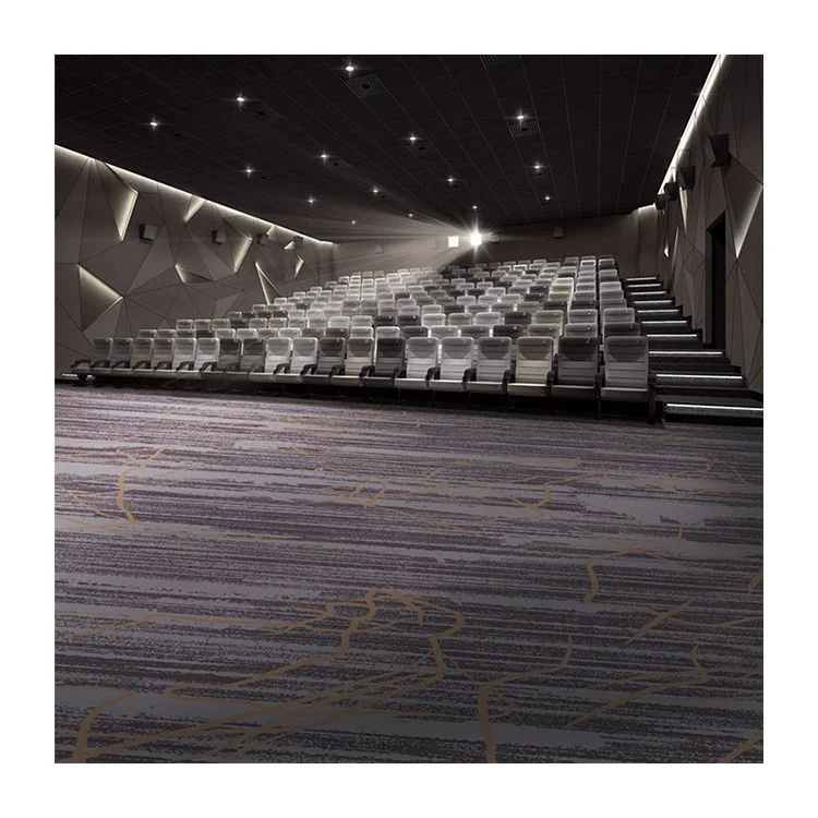 Solid Color Printed Wall Room Cinema Fire-resistant Hotel Carpet To Wall Carpet