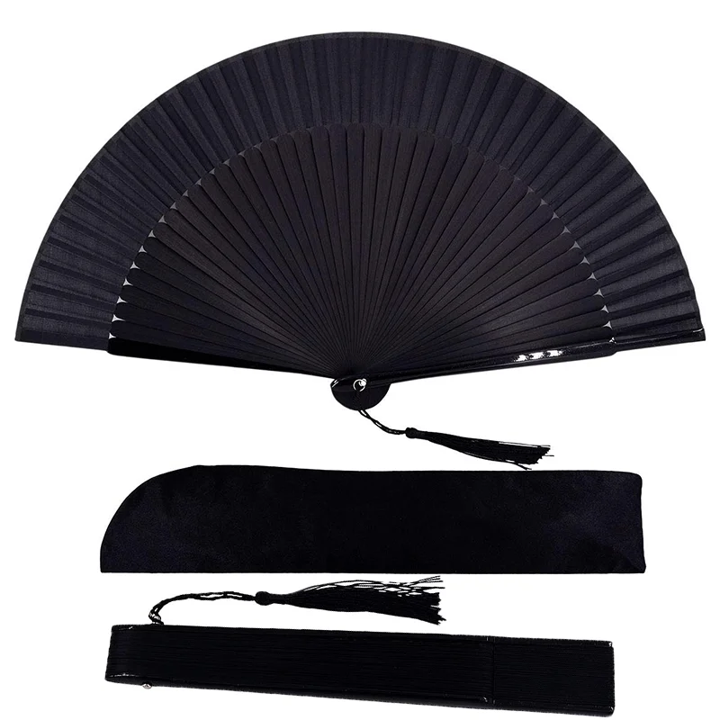 Пользовательские Ретро стиль танцевальный Свадебный Декоративный складной ручной Вентилятор Бамбуковый Шелковый веер