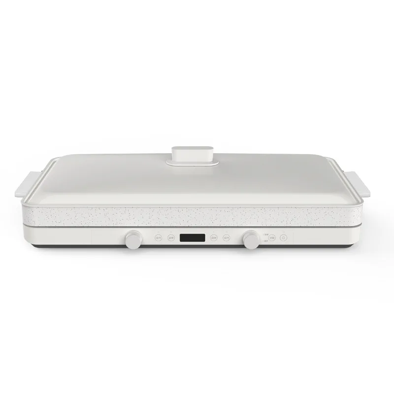 Multi-function induction cooker with grill plate BBQ mode