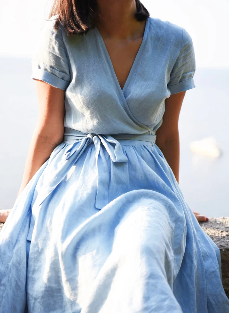 Hot selling 100% flax linen fabric solid color nature fabric breathable cool customization linen fabrics for garment