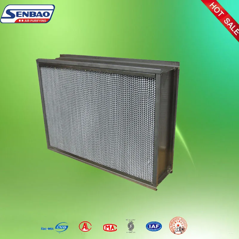 24x24 Inch Hepa Air Filter Glassfiber For Ventilation