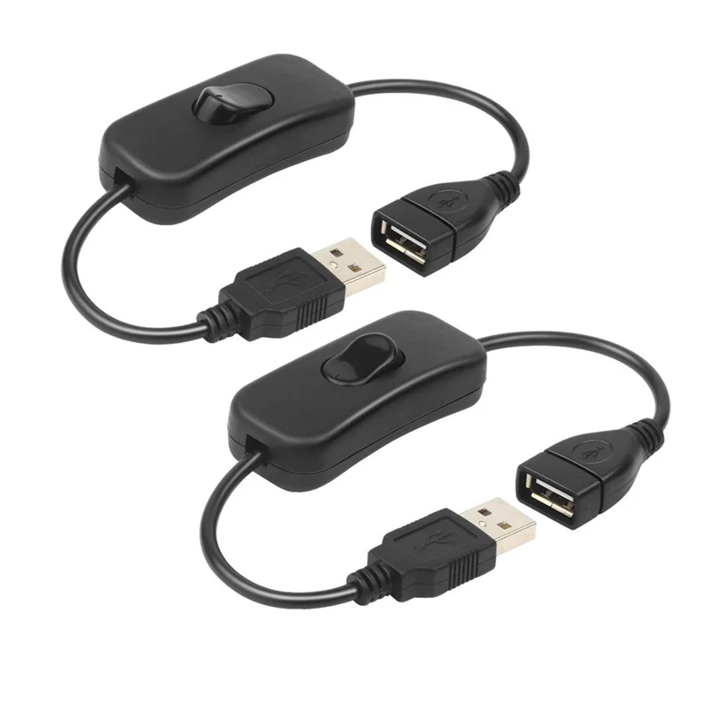 20 см черного цвета USB удлинитель с выключателем/выключения питания кабель для светодиодных лент системы IOS