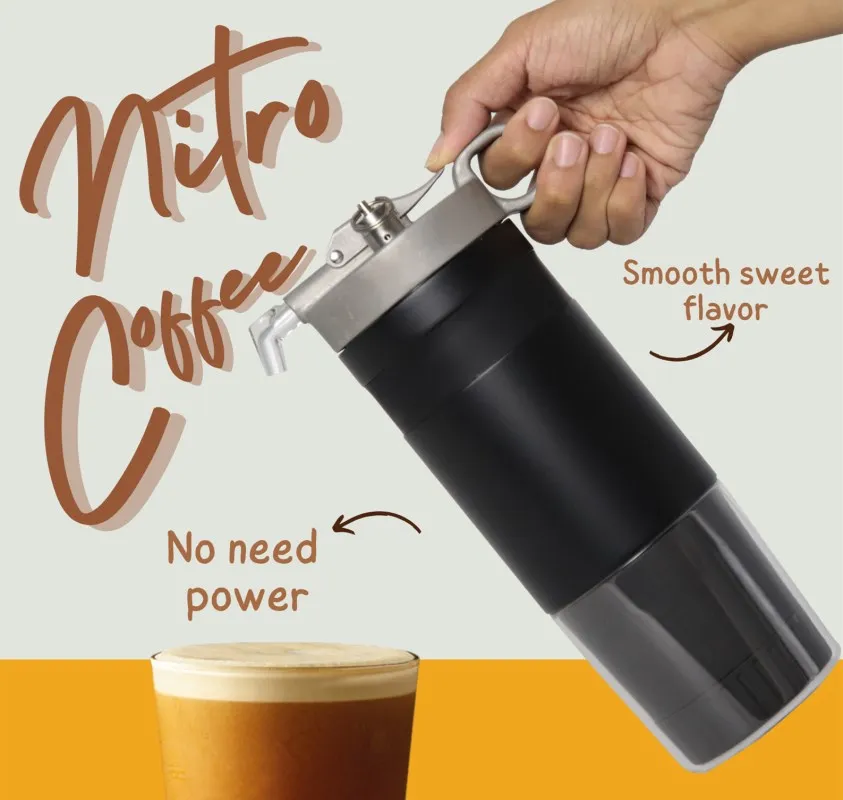 Home brew Mini Portable 480ml Vacuum Nitro Cold Brew Coffee Maker For Home
