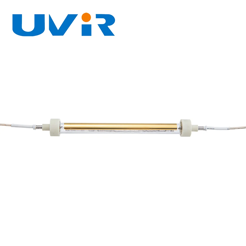 SC05 Infrared quartz gold-plated halogen heating tube for fast drying of shoe making machine