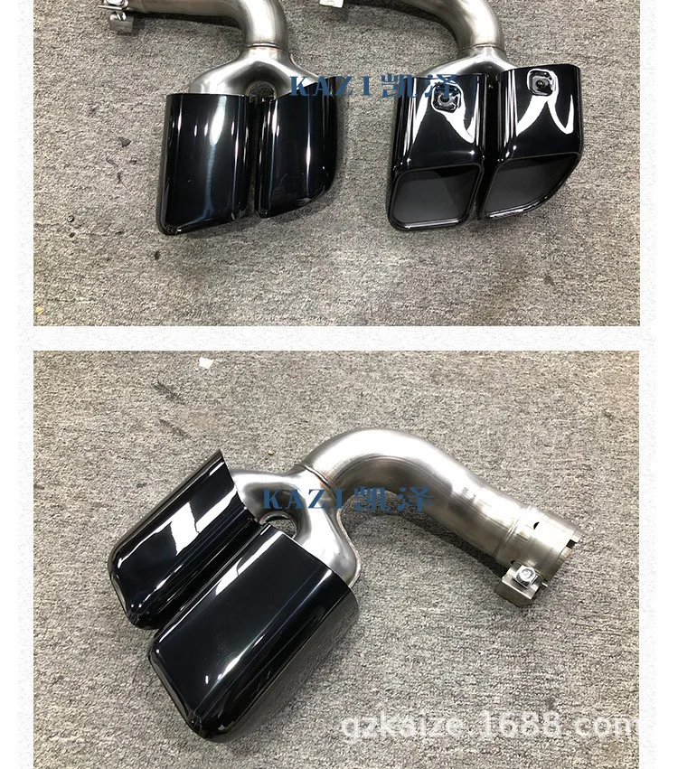CISANG Suit for the Rear Accessories Drum of Tail Sleeve Exhaust Pipe Muffler with Square Mouth and Four Outlet Notail Pipes