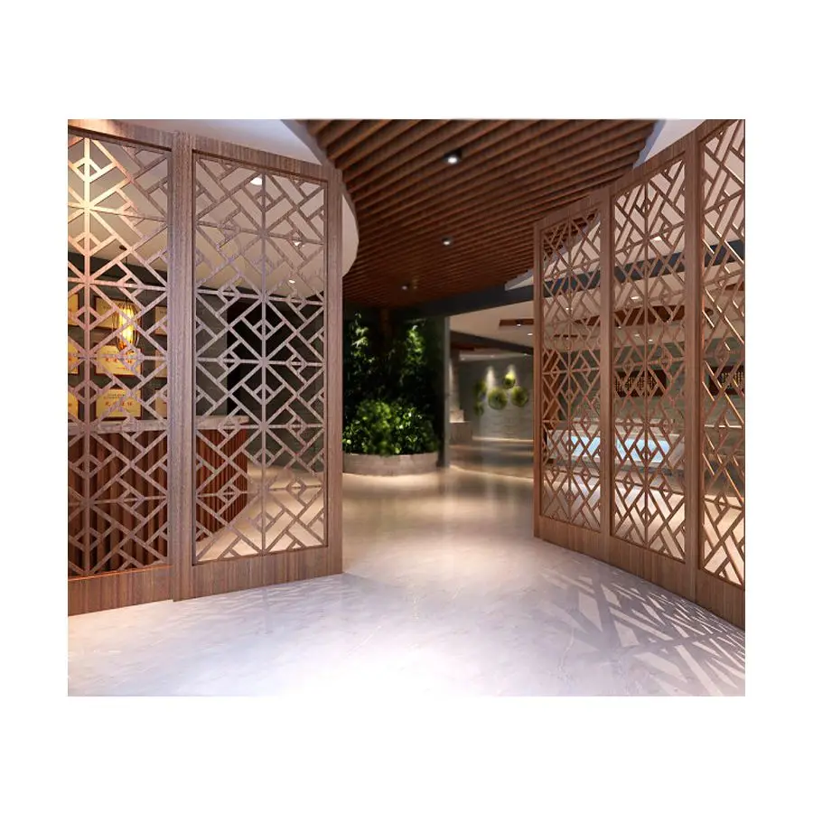 Perforated Hollow Design Metal Art Screen Room Dividers Partition Screen Panel