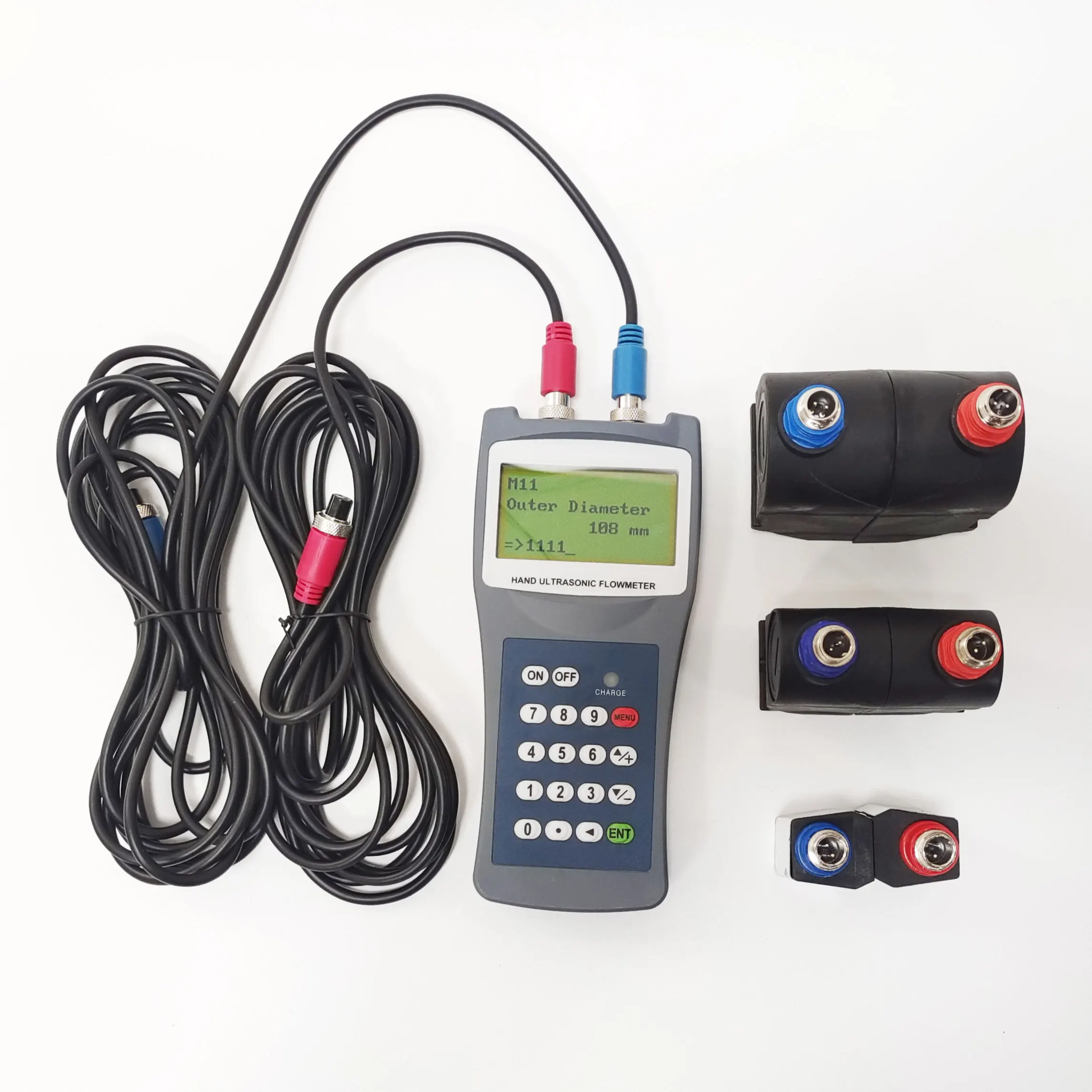 Portable handheld ultrasonic flow meter low price ultrasonic flowmeters