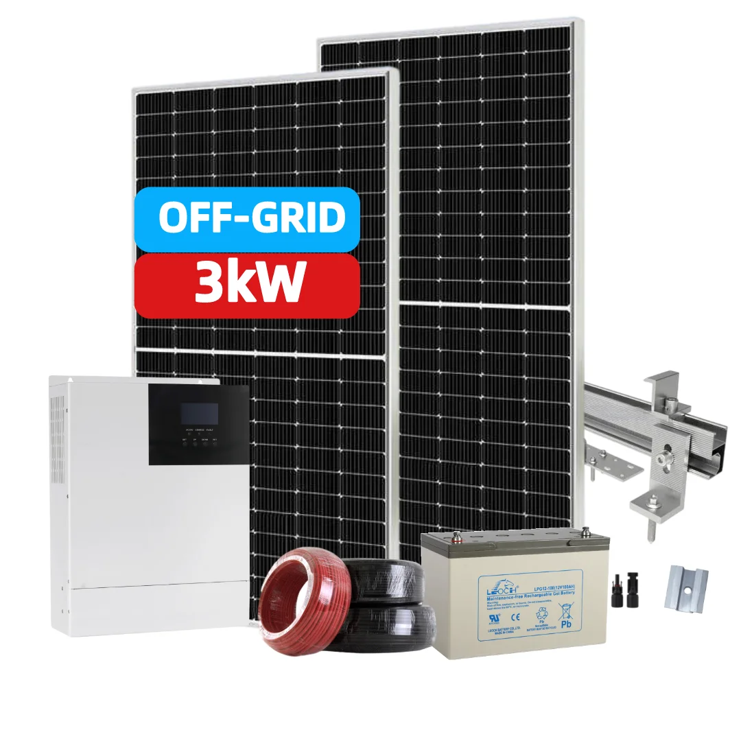 HISUN Solar Power System 3KW For Home Energy Storage Battery MPPT Solar Energy Kit Solar Products